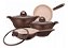 CONJUNTO DE PANELA LINHA BELGA MTA FORNO FOGÃO 4 PEÇAS - Imagem 1