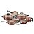 CONJUNTO DE PANELA LINHA FLORENCE SUPRA MTA CHOCOLATE 7 PEÇAS - Imagem 1