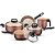 CONJUNTO DE PANELAS CHOCOLATE LINHA FLORENCE MTA 5 PEÇAS - Imagem 1