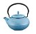 CHALEIRA AZUL LINHA FERRO FUNDIDO MTA 1,5L COM CESTO INFUSOR - Imagem 3
