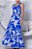 Vestido Longo Branco e Azul - Imagem 3