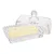 Manteigueira de Cristal com Tampa Pearl - 17cm x 10,5cm x 10cm - Wolff - Imagem 1