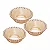 Conjunto de 3 Bowls de Cristal Pearl Âmbar - 14cm x 5cm - Wolff - Imagem 1