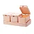 Conjunto de 3 Porta Temperos de Bambu e PP com Colher e Bandeja Lines Rosa - Lyor - Imagem 3