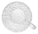 1 Xícara para Chá com Pires de Cristal Martelado Petra 180ml - LYOR - Imagem 2