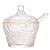 Meleira de Cristal Martelado com Colher e Tampa com Fio de Ouro Petra 270ml - LYOR - Imagem 2