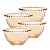 Conjunto de 4 Bowls Cristal Pearl Âmbar  8cm x 11cm x 14cm  - WOLFF - Imagem 1