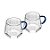 Kit 2 Canecas Borossilicato Azul 220ml Azul - Imagem 1