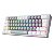 Teclado Mecanico Gamer Redragon Fizz Cinza e Branco Switch Azul RGB K617RGBGW - Imagem 2