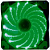 COOLER FAN 120MM LED VERDE OEX F20 - Imagem 1