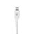 CABO 2 METROS USB PARA LIGHTNING EM NYLON BRANCO - IWILL 2088 - Imagem 2