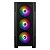GABINETE GAMER MSI MAG FORGE M100A MINI TOWER VIDRO TEMPERADO RGB USB 3.2 C/4 FANS RGB PRETO - Imagem 2