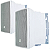 CAIXA SOM AMBIENTE JBL SELENIUM C521B C 521 BRANCA 40W PAR - Imagem 2