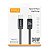 CABO TIPO C  X  IPHONE  LIGTNING 1 METRO GOLD CB-130 - Imagem 1
