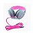 FONE DE OUVIDO HEADSET NEON P3 OEX HS106 CINZA/ROSA - Imagem 2