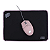 MOUSE E MOUSEPAD ROSA PINK OEX ARYA MC104 - Imagem 2