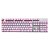 TECLADO USB GAMER OEX TC205 PINK PRISMATIC SEMI MECANICO - Imagem 1