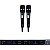 MICROFONE SEM FIO KADOSH K1202M BASTÃO DUPLO UHF - Imagem 4