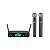 MICROFONE SEM FIO KADOSH KDS W 382M BASTÃO DUPLO UHF - Imagem 1