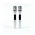 MICROFONE SEM FIO KADOSH K502M 2 BASTÕES DE MÃO UHF RECARREGAVEL BRANCO - Imagem 2