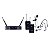 MICROFONE SEM FIO DYLAN UDX-06 MULTI 2 HEADSET 2 LAPELA UHF - Imagem 1