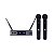MICROFONE SEM FIO DYLAN UDX-02 MULTI UHF COM 2 BASTÕES DE MÃO - Imagem 1