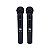 MICROFONE SEM FIO DYLAN UDX-02 MULTI UHF COM 2 BASTÕES DE MÃO - Imagem 2