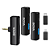 MICROFONE DE LAPELA DUPLO BOYA SEM FIO WIRELESS TIPO C/LIGHTNING IPHONE/P2 BOYALINK-A2 - Imagem 2
