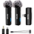 MICROFONE DE LAPELA DUPLO BOYA SEM FIO WIRELESS TIPO C/LIGHTNING IPHONE/P2 BOYALINK-A2 - Imagem 1