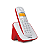 TELEFONE SEM FIO INTELBRAS TS3110 ID CHAMADAS BRANCO E VERMELHO - Imagem 1