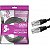 CABO DE REDE PATCH CORD CAT5E 10 METROS PRETO  CHIP SCE  018-9919 - Imagem 1