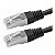 CABO DE REDE CAT5 02 METROS PATCH CORD PRETO CHIP SCE  018-1073 - Imagem 2