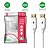CABO DISPLAYPORT DP MACHO X DISPLAYPORT MACHO BRANCO 5 METROS CHIP SCE 018-7495 - Imagem 3