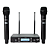 MICROFONE SEM FIO BASTÃO DUPLO SANTO ANGELO SAS 2311 UHF - Imagem 1