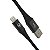 CABO 1.2 METROS LIGHTNING PARA USB HARD CABLE PRETO - IWILL 2171 - Imagem 1
