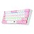 TECLADO MECANICO RGB REDRAGON LAKSHMI  BRANCO E ROSA K606WP-R   ABNT2 SWITCH AZUL - Imagem 2