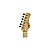 GUITARRA TAGIMA BRASIL STRATOCASTER T-805 BK PRETA ESCALA CLARA ESCUDO SHELL - Imagem 3