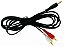 CABO P2  X  2 RCA MACHO BRANCO VERMELHO 1,5M - Imagem 1
