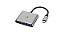 HUB  USB TIPO-C 3 EM 1 COM HDMI E USB 3.0  POWER DELIVERY 100W  MULTILASER  - AC446 - Imagem 1