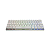 TECLADO 60 GAMER WARRIOR ROYAL PRECISION BRANCO SWITCH BLUE - Imagem 2