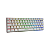 TECLADO 60 GAMER WARRIOR ROYAL PRECISION BRANCO SWITCH BLUE - Imagem 1