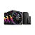 KIT COM 3 COOLER PCYES SANGUE FRIO 3 ARGB PRETO VULCAN 120MM K3ARGBSF3BR - Imagem 1