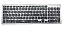 TECLADO BLUETOOTH SEM FIO OEX TC 504 PRIME  CINZA/PRETO TECLA COMMAND - Imagem 1