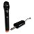 MICROFONE SEM FIO DEVOX DX-381 UHF 1 BASTAO - Imagem 1