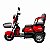 TRICICLO ELÉTRICO WEHAWK VERMELHO 800W 180KG 40KM AUTONOMIA BATERIA 48V 20AH WX-03  3 LUGARES - Imagem 2