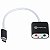 PLACA DE SOM USB TIPO C MACHO 2 P2 FEMEA FONE E MICROFONE VINIK 35707 - Imagem 2
