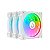 KIT COOLER GABINETE RISE MODE AURA FROST PRO 3X FAN 120MM ARGB BRANCO - Imagem 5