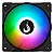 KIT COOLER GABINETE RISE MODE X LED RAINBOW 3X FAN 120MM PRETO - Imagem 2