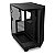 GABINETE GAMER NZXT H6 FLOW EDITION MID TOWER  ATX LATERAL EM VIDRO COM FANS PRETO - Imagem 4