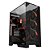 GABINETE GAMER PCYES FORCEFIELD DOME BLACK VULCAN - Imagem 1